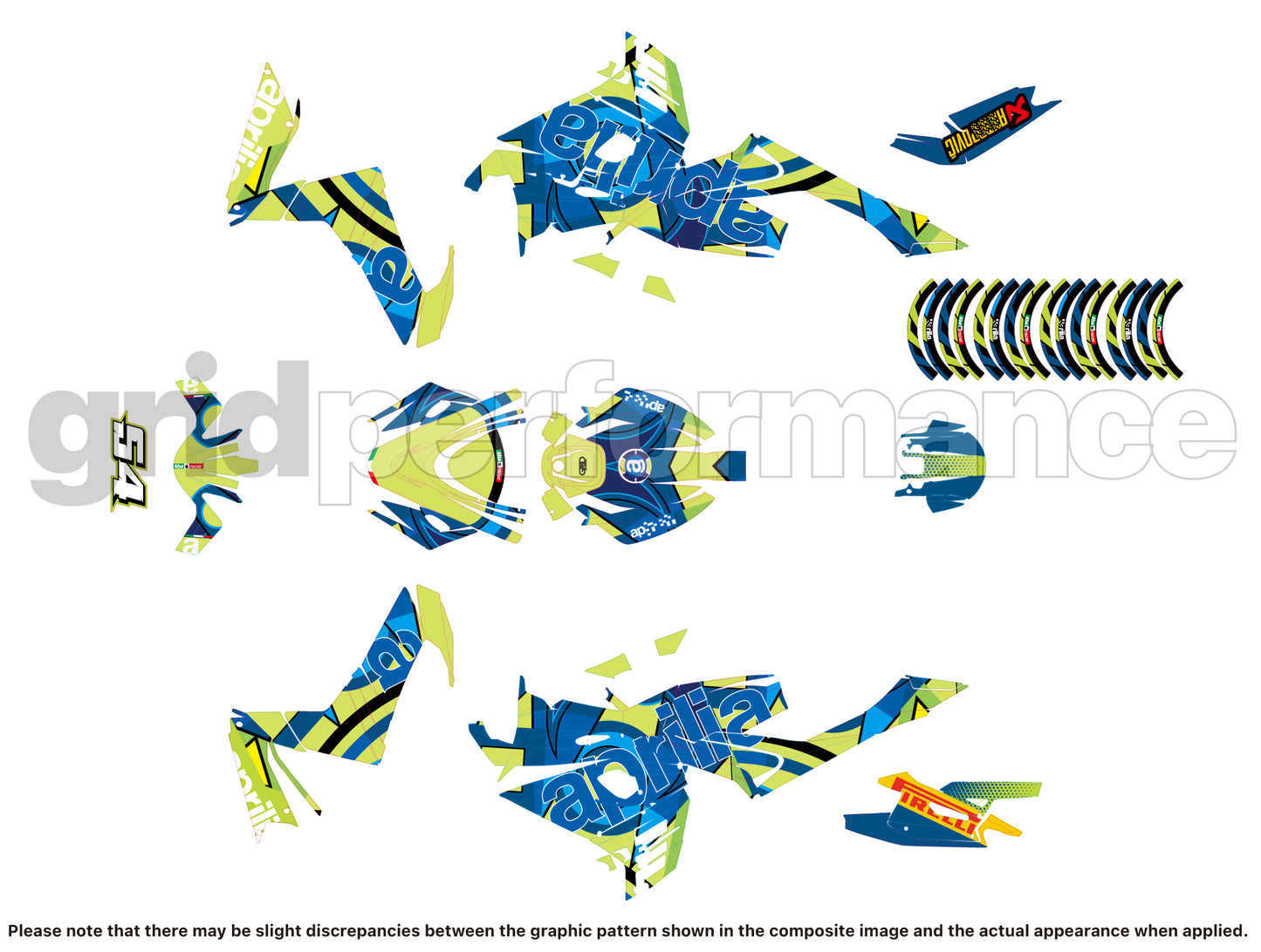 aprilia RS660 Graphic Decal Sticker Kit (2-1.Rossi)
