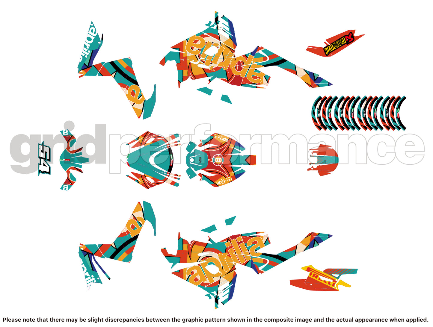 aprilia RS660 Graphic Decal Sticker Kit (2-2.Rossi)