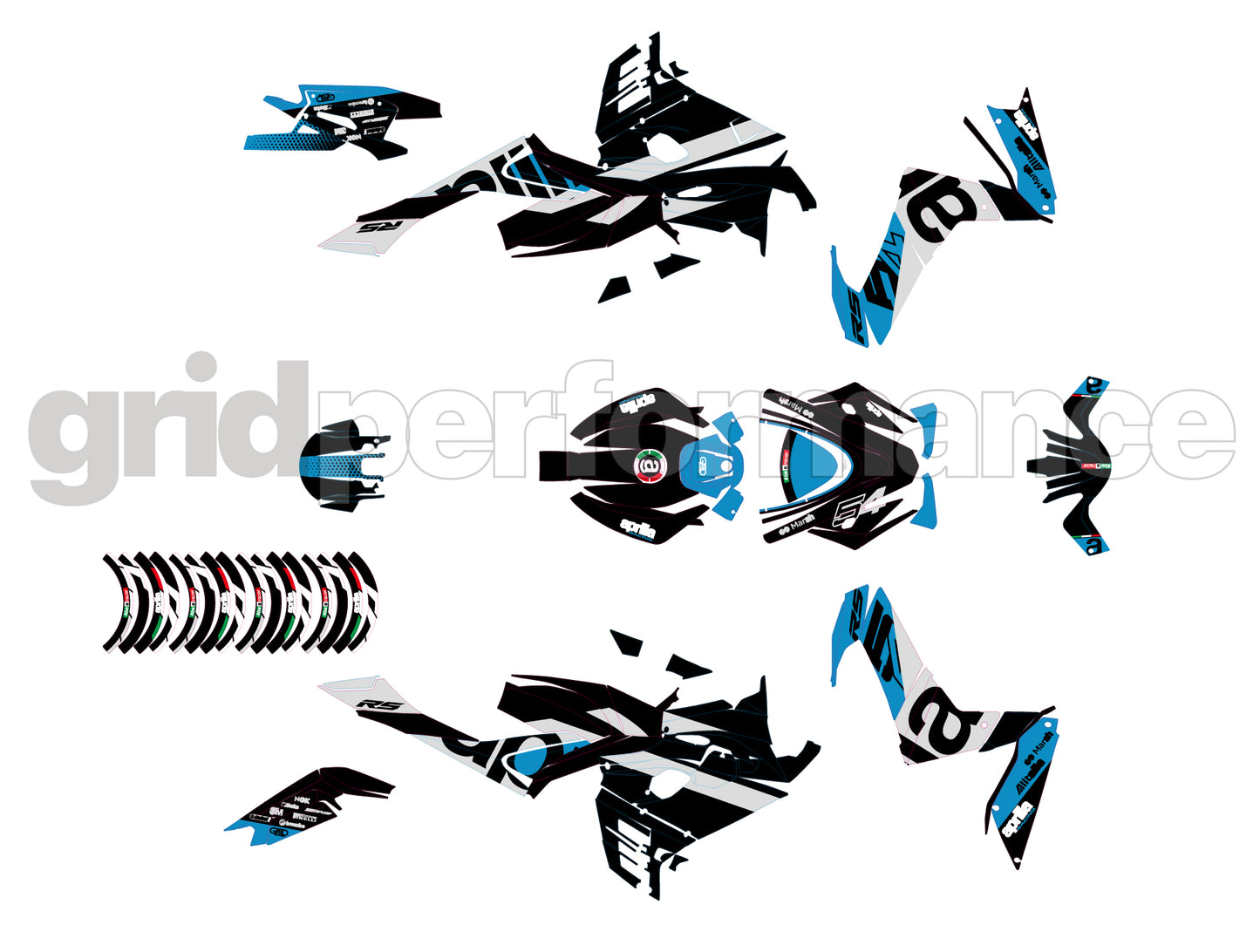 aprilia RS660 Graphic Decal Sticker Kit (3-4.54)