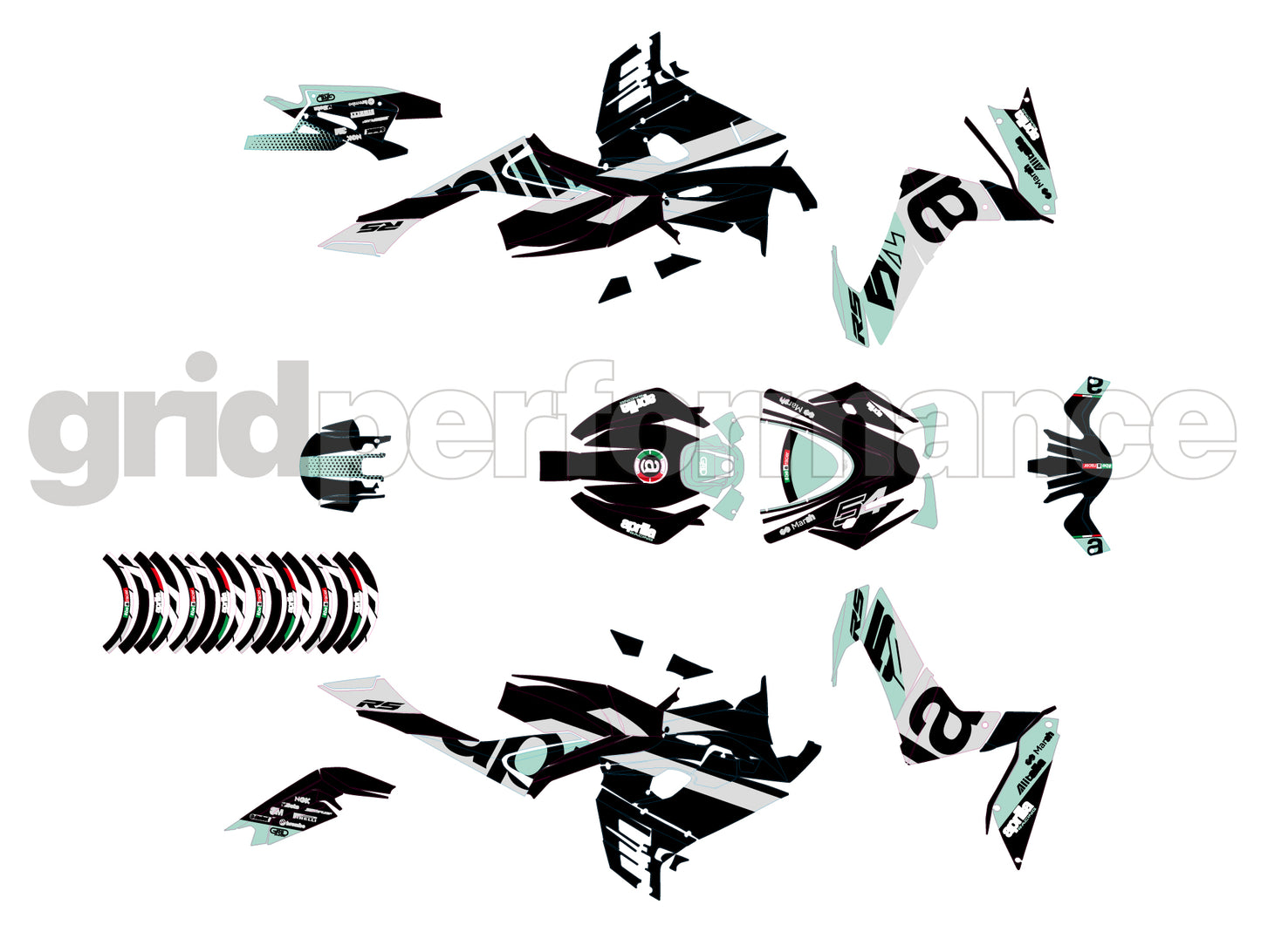 aprilia RS660 Graphic Decal Sticker Kit (3-5.54)
