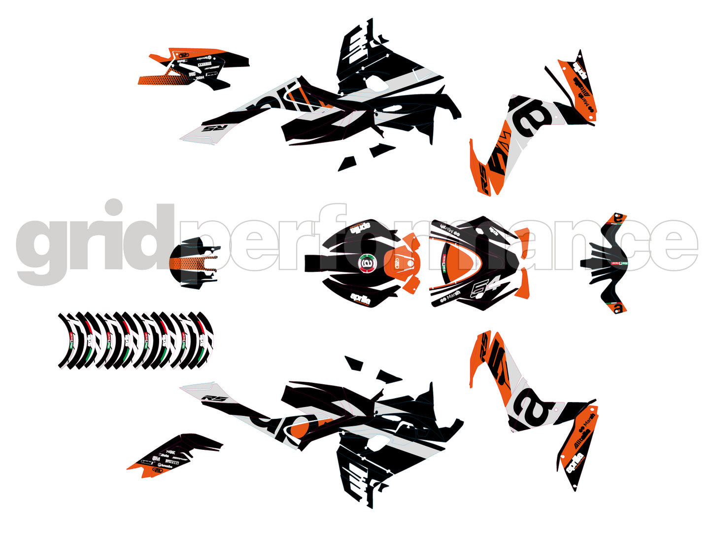 aprilia RS660 Graphic Decal Sticker Kit (3-6.54)