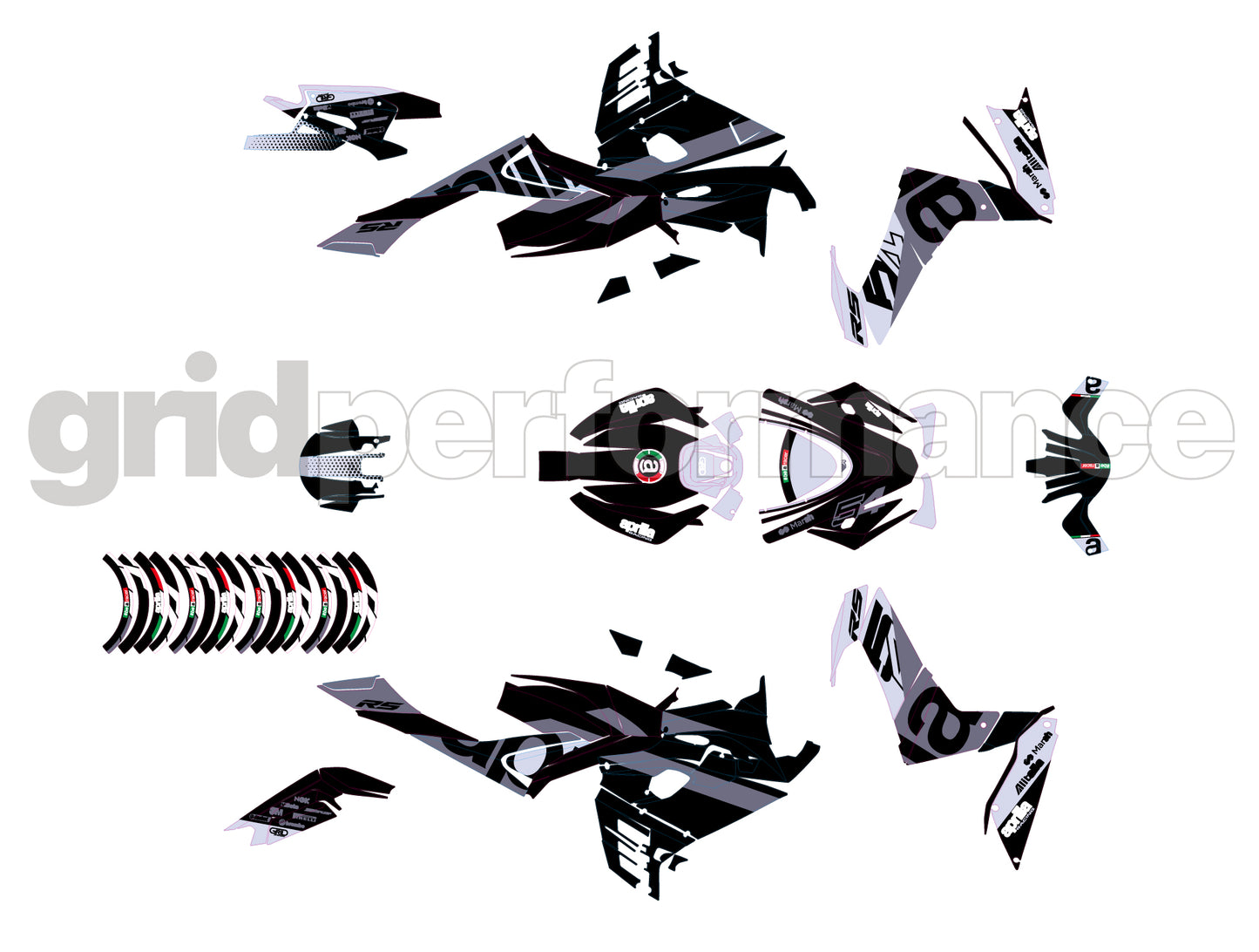 aprilia RS660 Graphic Decal Sticker Kit (3-7.54)