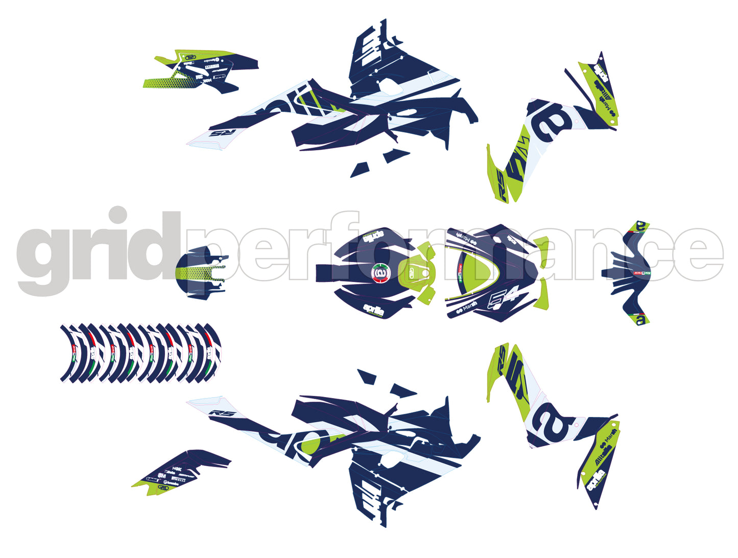 aprilia RS660 Graphic Decal Sticker Kit (3-9.54)