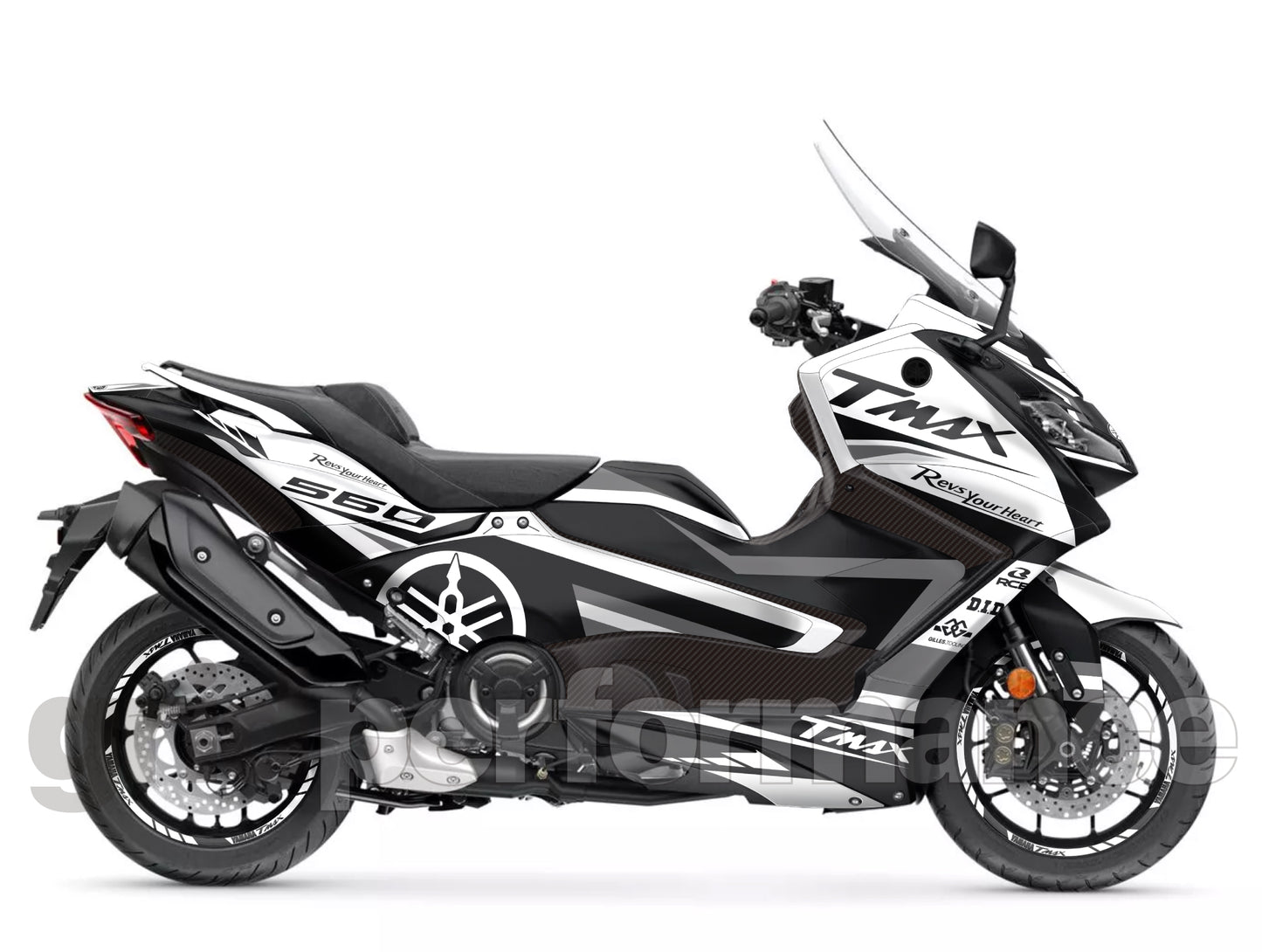 YAMAHA T-Max 560 Motorcycle Fairing Decal Vinyl Sticker Kit (1-1)