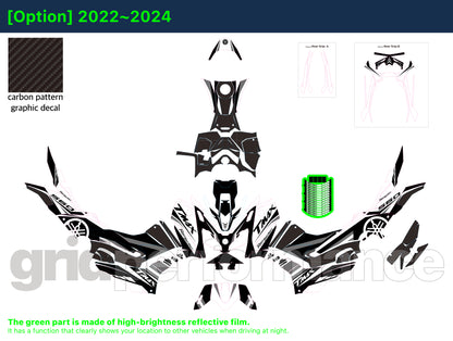 YAMAHA T-Max 560 Motorcycle Fairing Decal Vinyl Sticker Kit (1-1)