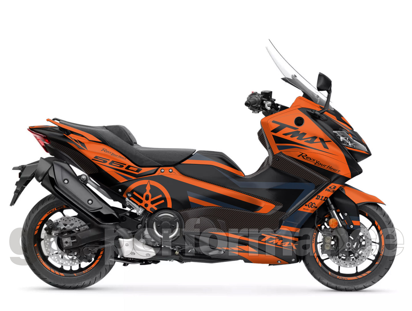 YAMAHA T-Max 560 Motorcycle Fairing Decal Vinyl Sticker Kit (1-2)