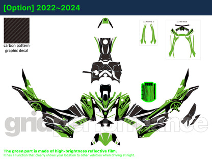 YAMAHA T-Max 560 Motorcycle Fairing Decal Vinyl Sticker Kit (1-3)