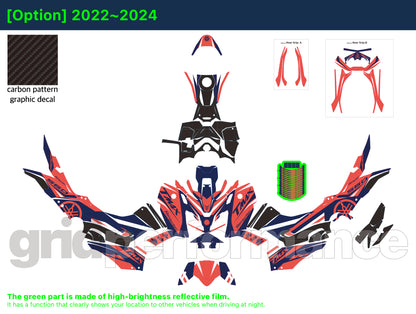 YAMAHA T-Max 560 Motorcycle Fairing Decal Vinyl Sticker Kit (1-5)