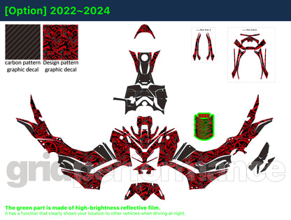 YAMAHA T-Max 560 Motorcycle Fairing Decal Vinyl Sticker Kit (2-1)