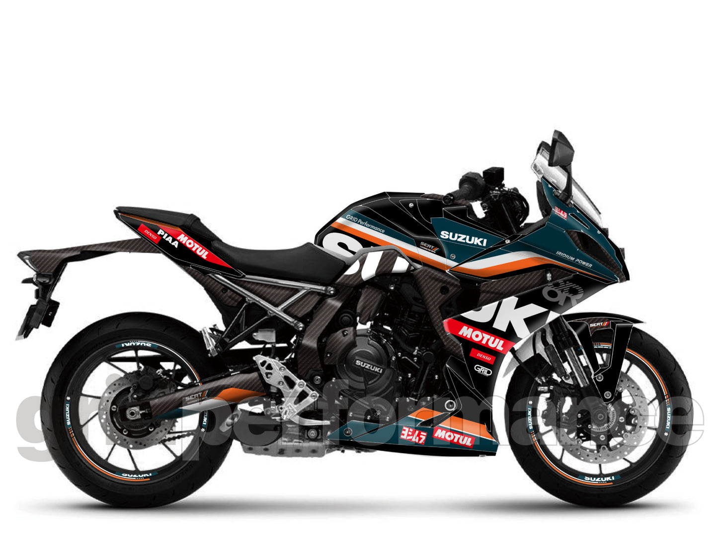 SUZUKI GSX-8R Full Graphic Vinyl Decal Kit (1-4.SERT)