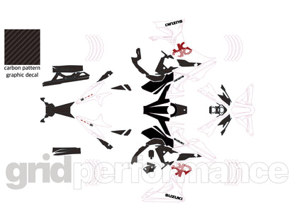 SUZUKI GSX-8R Full Graphic Vinyl Decal Kit (4-1)