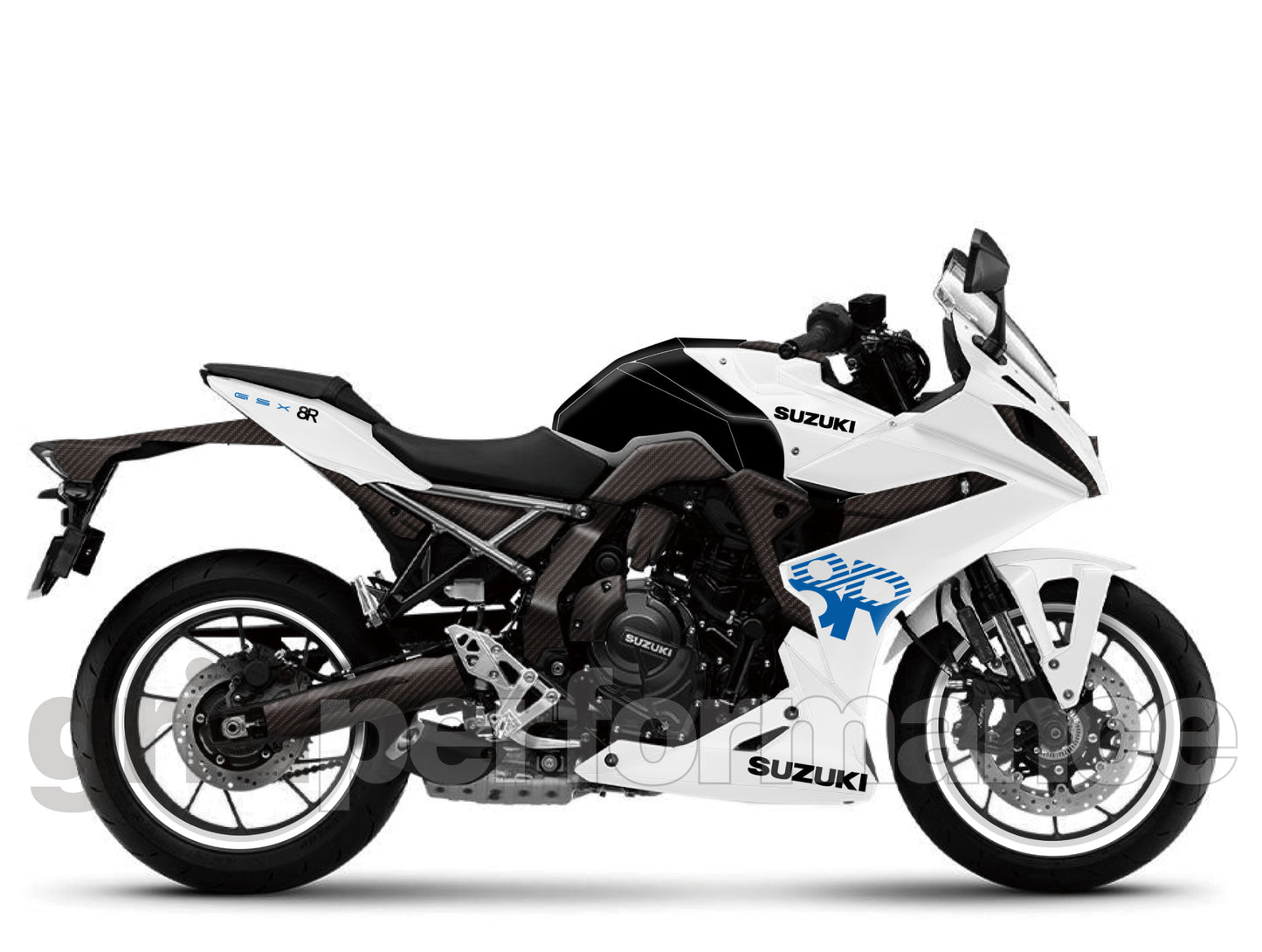 SUZUKI GSX-8R Full Graphic Vinyl Decal Kit (4-2)
