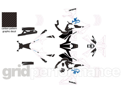 SUZUKI GSX-8R Full Graphic Vinyl Decal Kit (4-2)