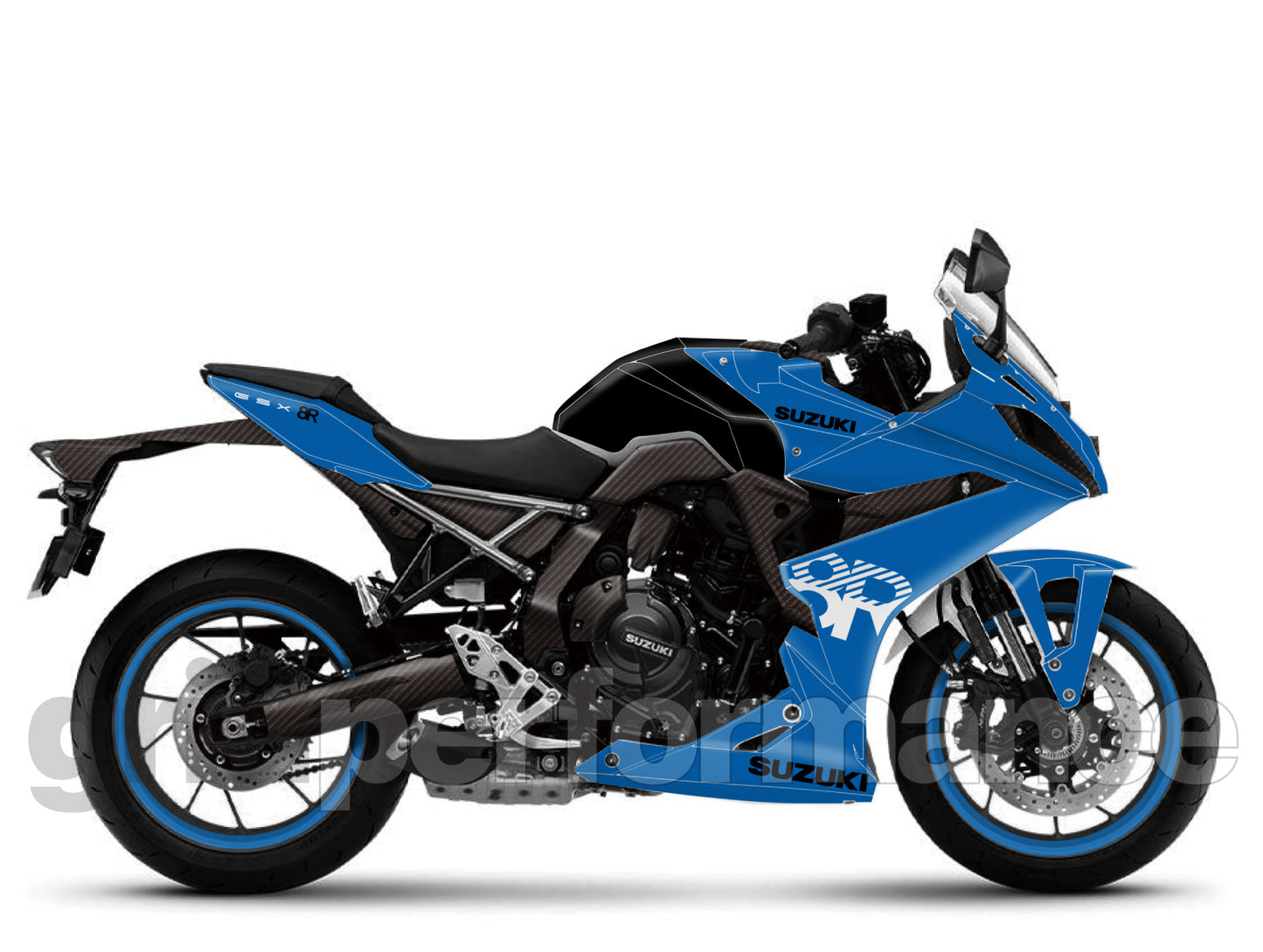 SUZUKI GSX-8R Full Graphic Vinyl Decal Kit (4-3)