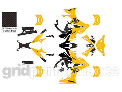 SUZUKI GSX-8R Full Graphic Vinyl Decal Kit (4-4)