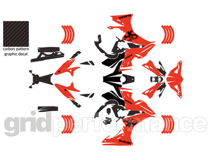 SUZUKI GSX-8R Full Graphic Vinyl Decal Kit (4-5)