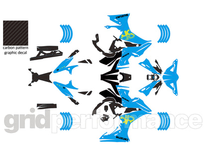 SUZUKI GSX-8R Full Graphic Vinyl Decal Kit (4-7)