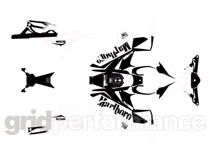 SUZUKI GSX-8S Custom Vinyl Graphic Full Decal Kit (10-2.Marlb)