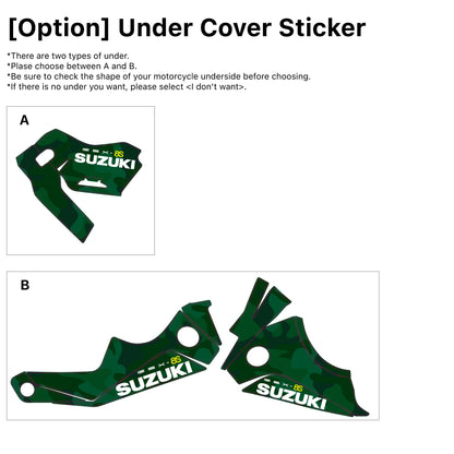 SUZUKI GSX-8S Custom Vinyl Graphic Decal Kit (6.Camo Green)