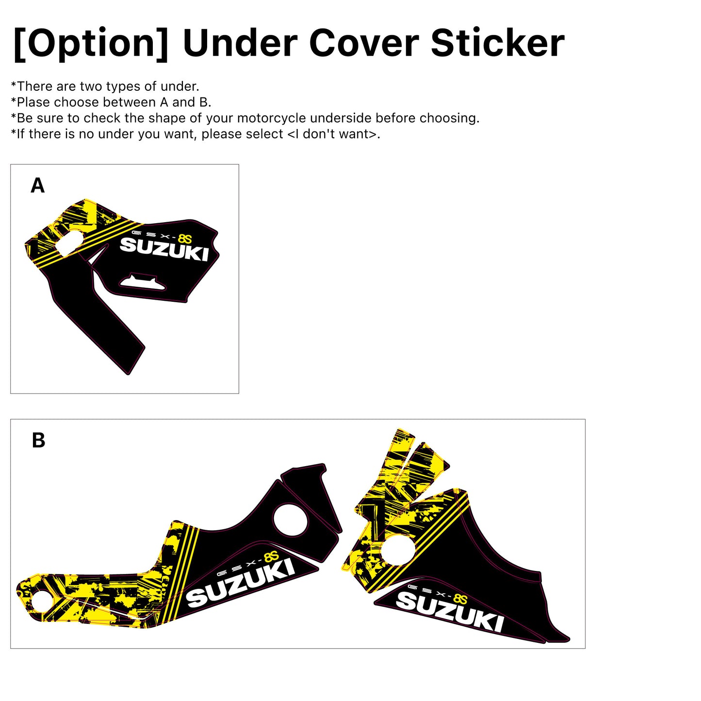 SUZUKI GSX-8S Custom Vinyl Graphic Decal Kit (9-0)