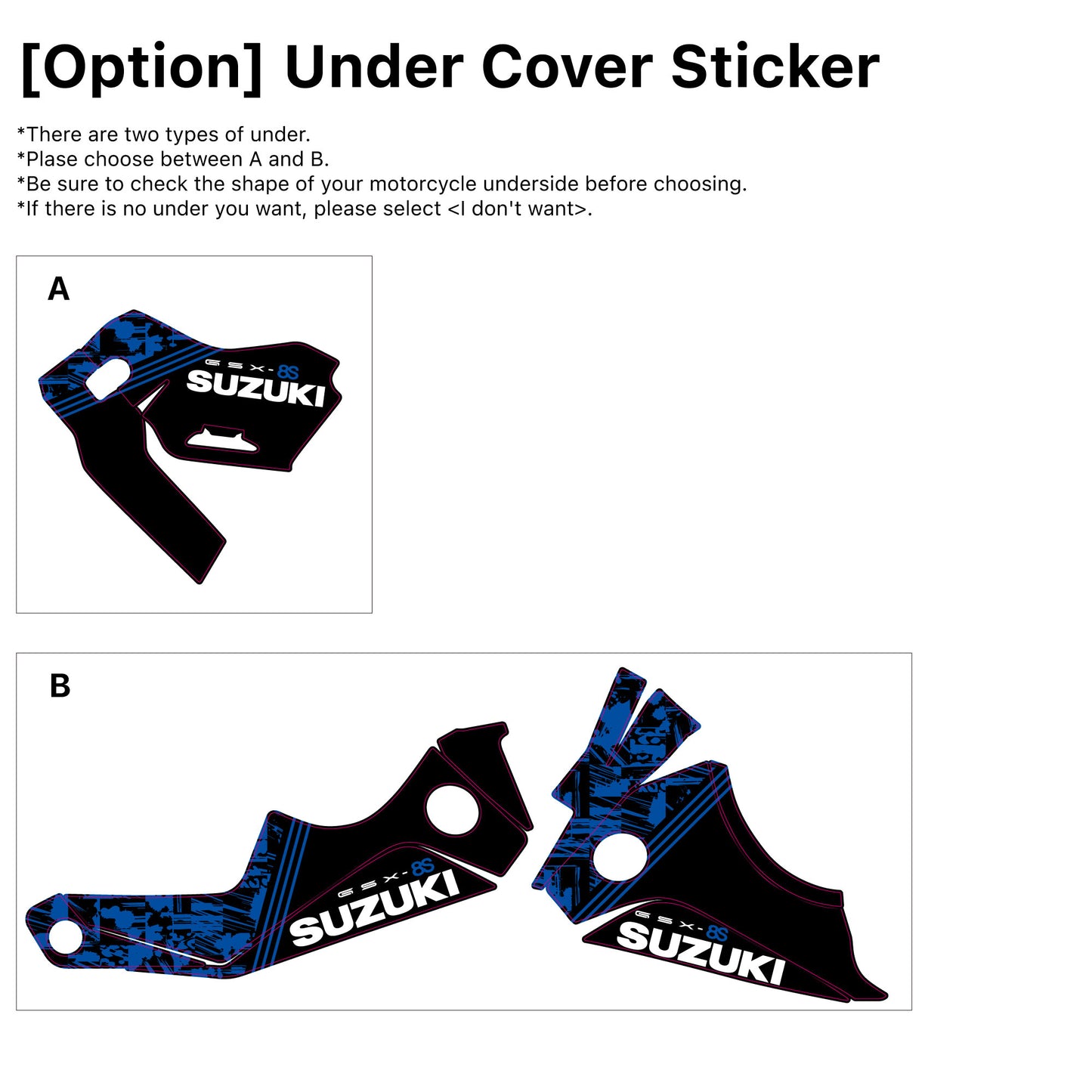 SUZUKI GSX-8S Custom Vinyl Graphic Decal Kit (9-1)