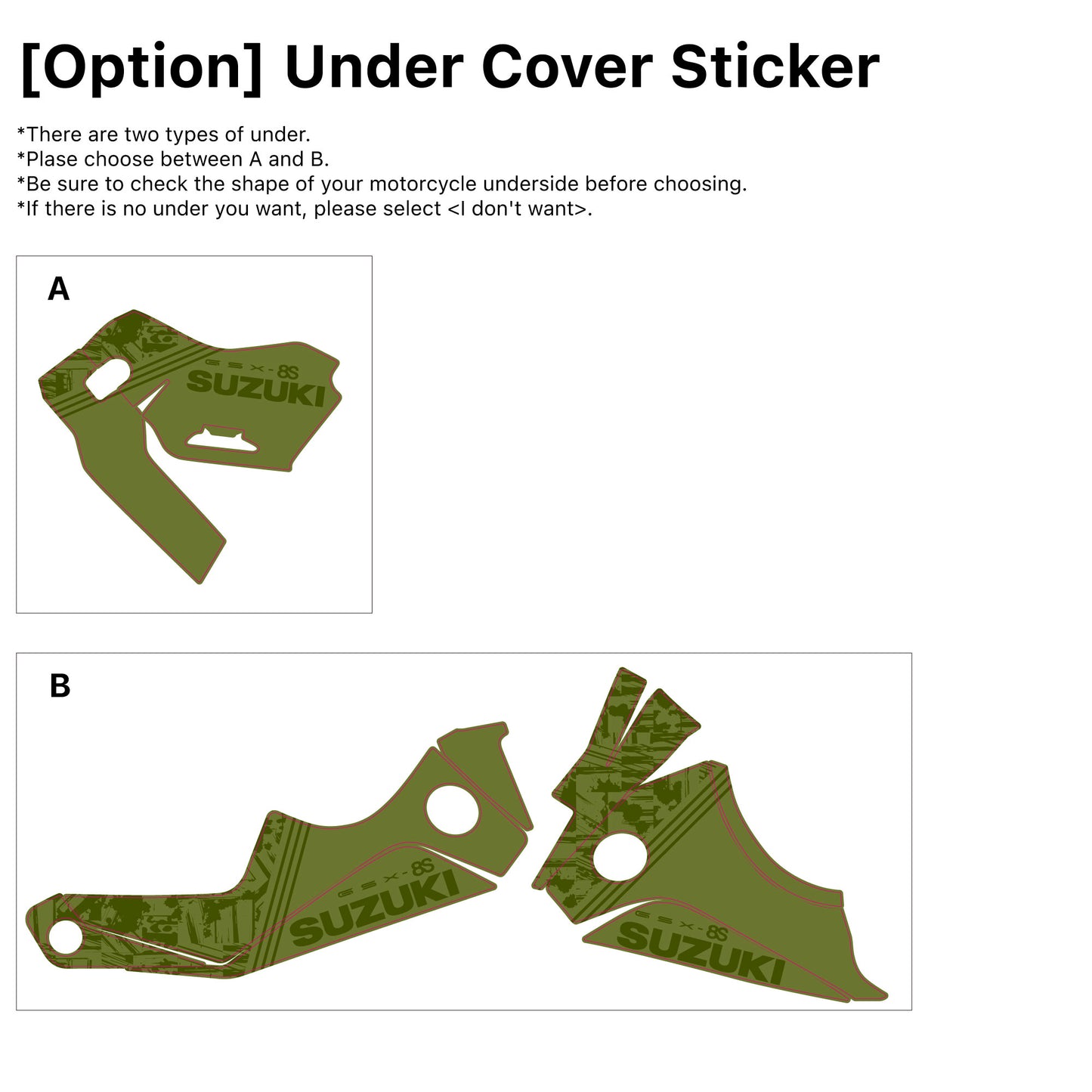 SUZUKI GSX-8S Custom Vinyl Graphic Decal Kit (9-8)