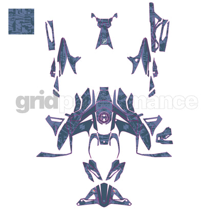 SUZUKI GSX-8S Custom Vinyl Graphic Decal Kit (9-9)