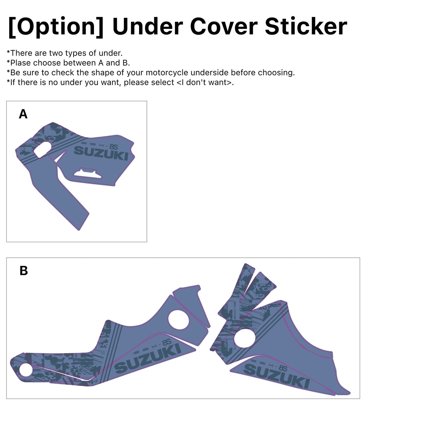 SUZUKI GSX-8S Custom Vinyl Graphic Decal Kit (9-9)