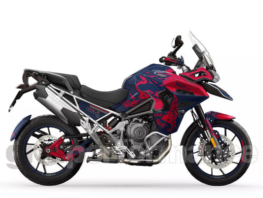 Triumph Tiger 1200 GT Explorer Graphic Full Decal Vinyl Kit (2-1.Red B)