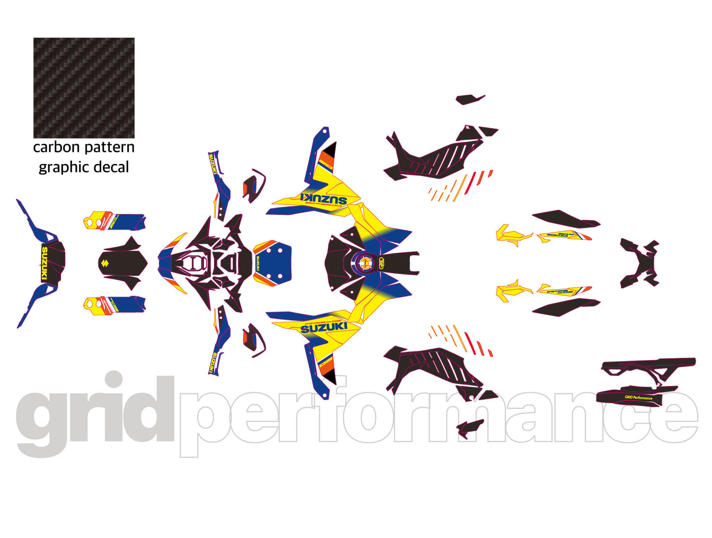 SUZUKI V-Strom 800 DE Graphic Decal Sticker Kit (1-1.BK)