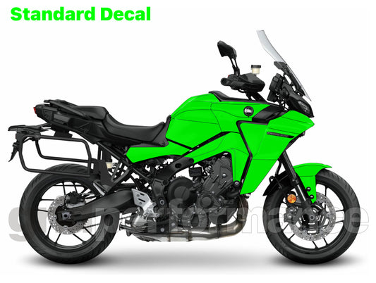 YAMAHA Tracer 9 GT+ Custom Vinyl Graphic Decal Kit (1-4.Carbon Pattern&White)