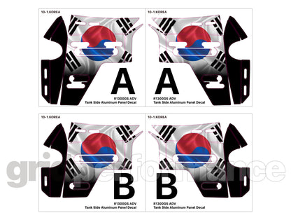 BMW R1300GS ADV Adventure Tank Side Aluminum Graphic Panel Decal (10-1.KOREA)