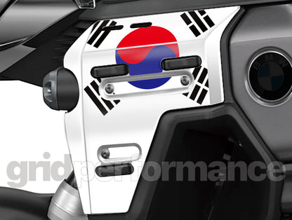 BMW R1300GS ADV Adventure Tank Side Aluminum Graphic Panel Decal (10.KOREA)