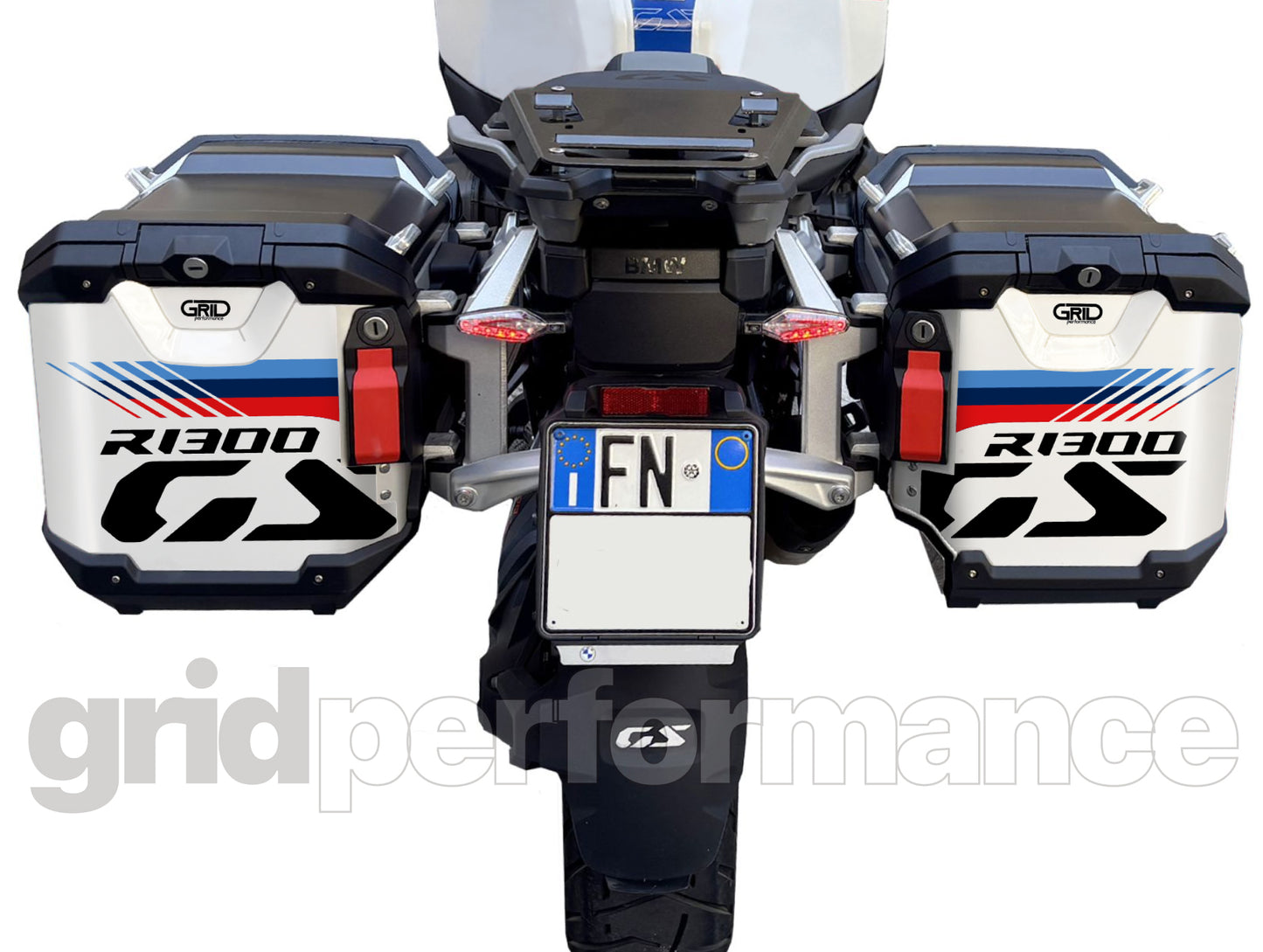 BMW R1300GS Adventure Pannier & Top Box Rear Reflective Decal Sticker (1-0.M)