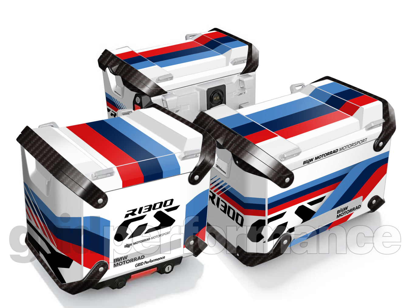 BMW R1300GS Adventure Aluminium Panniers Top Box Decal Sticker Kit (1 ...