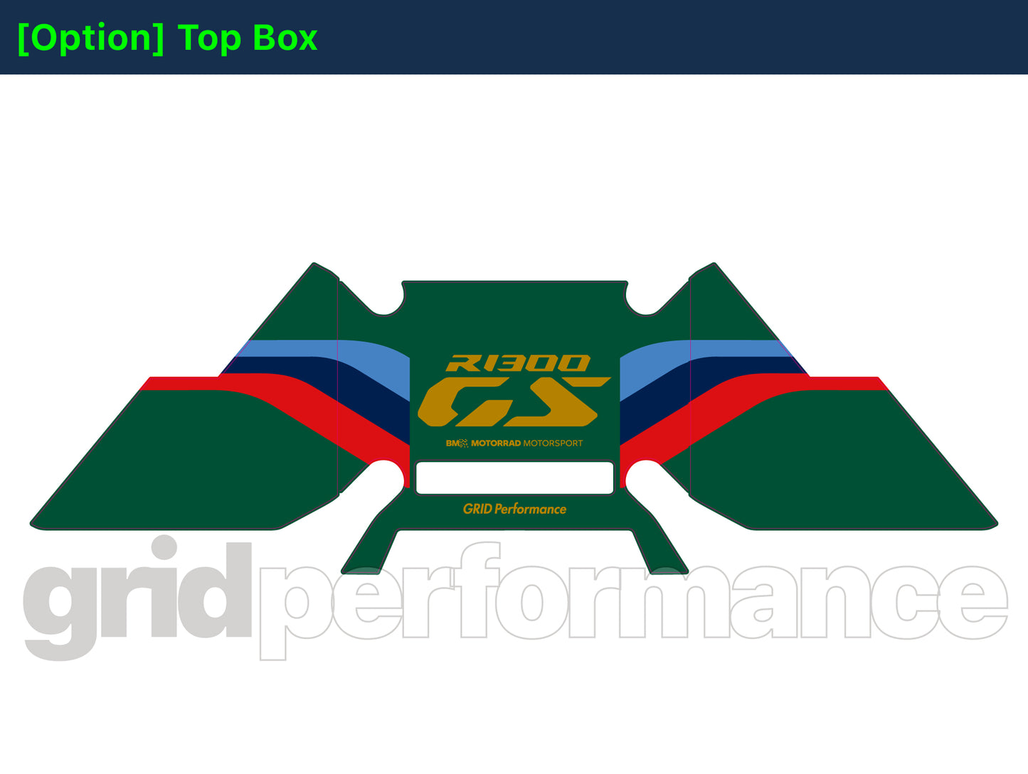 BMW R1300GS Adventure Pannier & Top Box Rear Reflective Decal Sticker (1-1.M)
