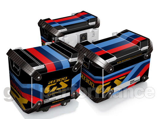 BMW R1300GS Adventure Aluminium Panniers Top Box  Decal Sticker Kit (1-2.M)