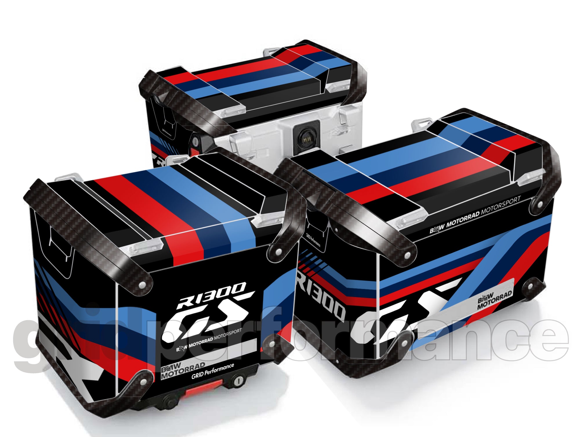 BMW R1300GS Adventure Aluminium Panniers Top Box Decal Sticker Kit (1 ...