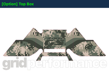 BMW R1300GS Adventure Pannier & Top Box Rear Reflective Decal Sticker (2-1.Digital Camo)