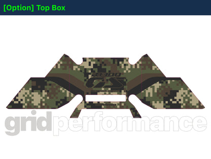 BMW R1300GS Adventure Pannier & Top Box Rear Reflective Decal Sticker (2-2.Digital Camo)
