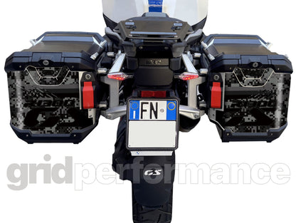 BMW R1300GS Adventure Pannier & Top Box Rear Reflective Decal Sticker (2-5.Digital Camo)