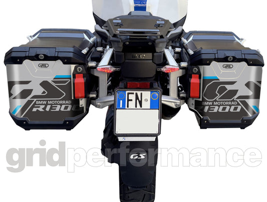 BMW R1300GS Adventure Pannier & Top Box Rear Reflective Decal Sticker (3-1.DSL)
