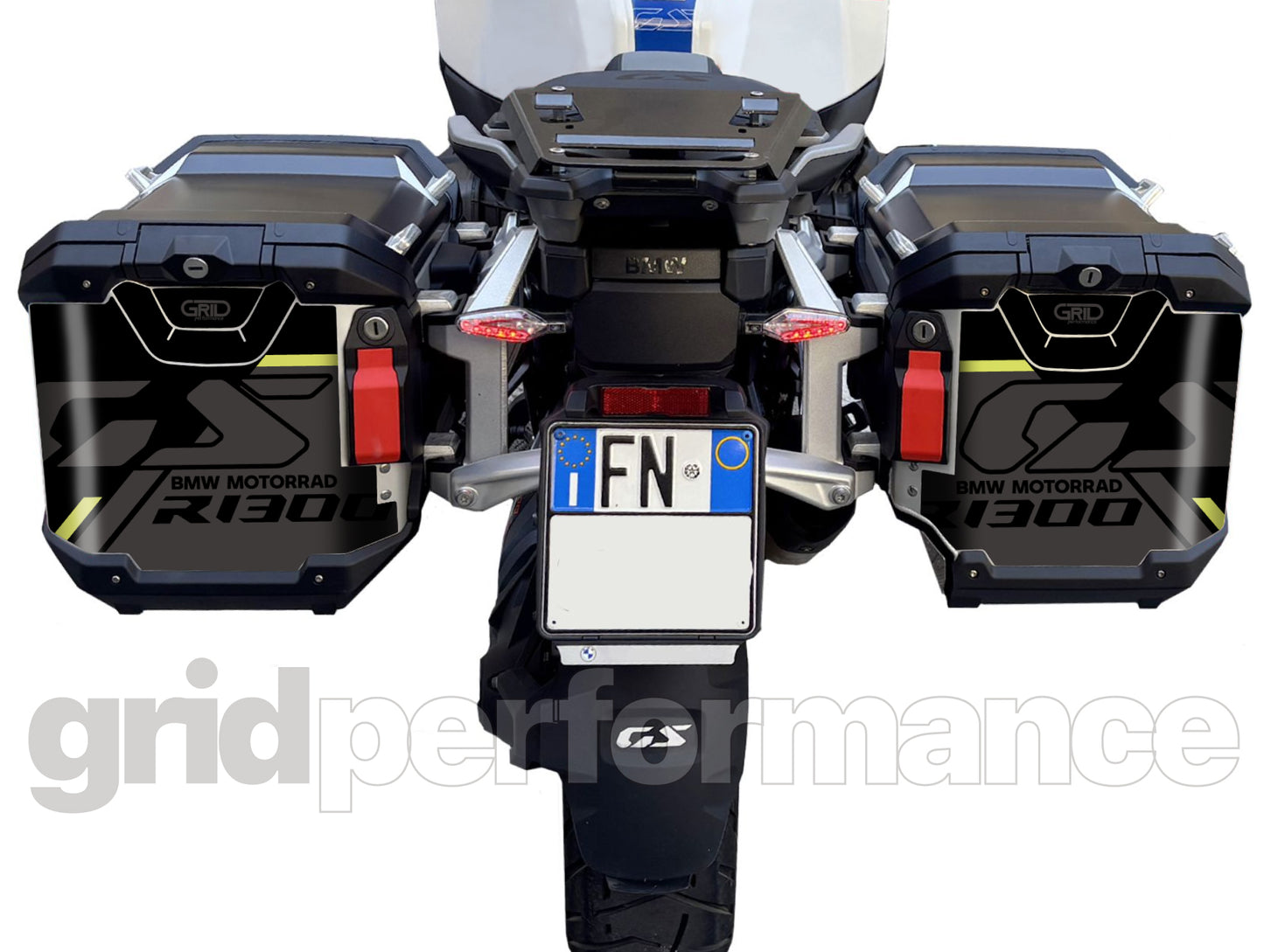 BMW R1300GS Adventure Pannier & Top Box Rear Reflective Decal Sticker (3-2.BGGY)