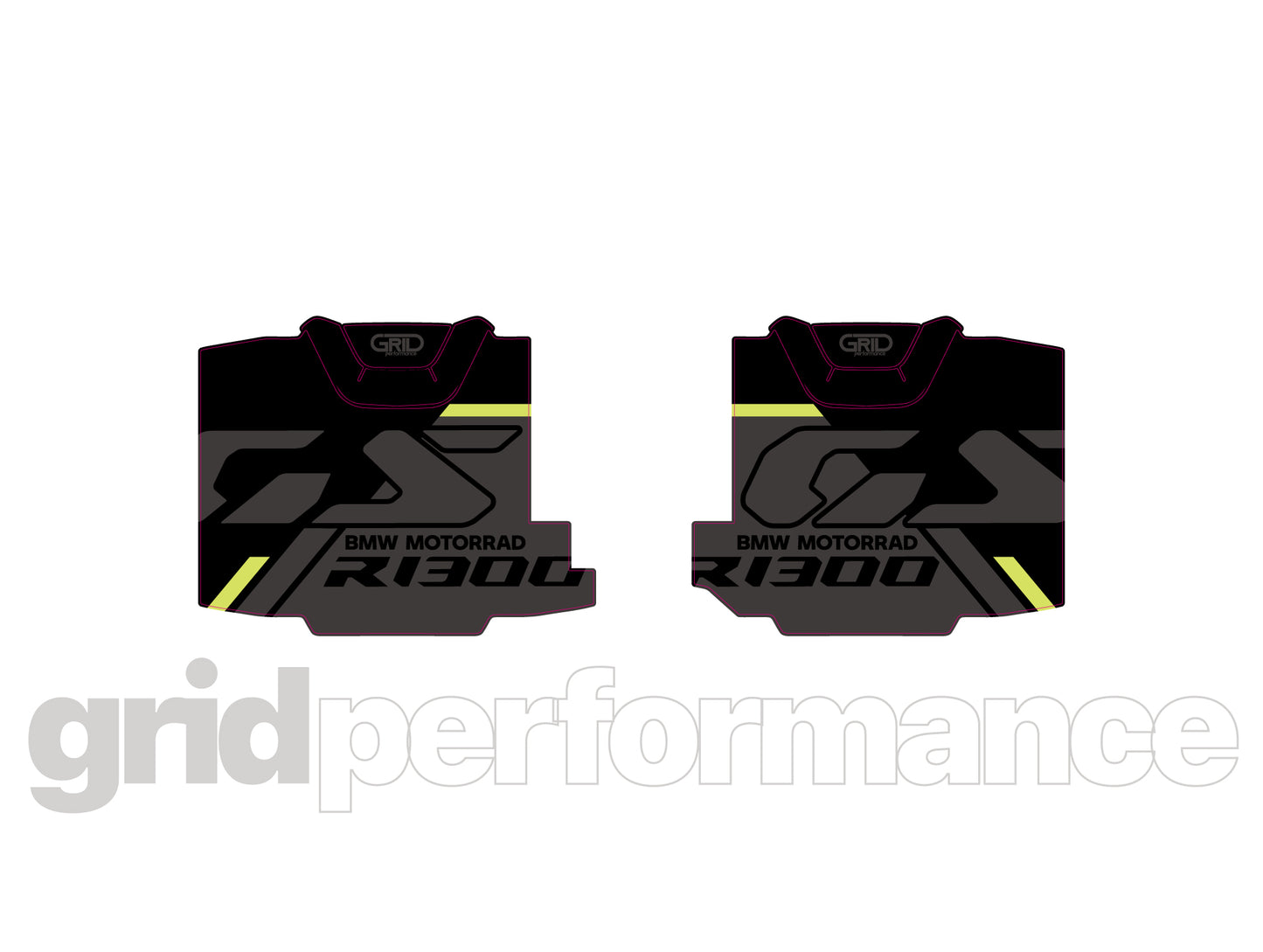 BMW R1300GS Adventure Pannier & Top Box Rear Reflective Decal Sticker (3-2.BGGY)