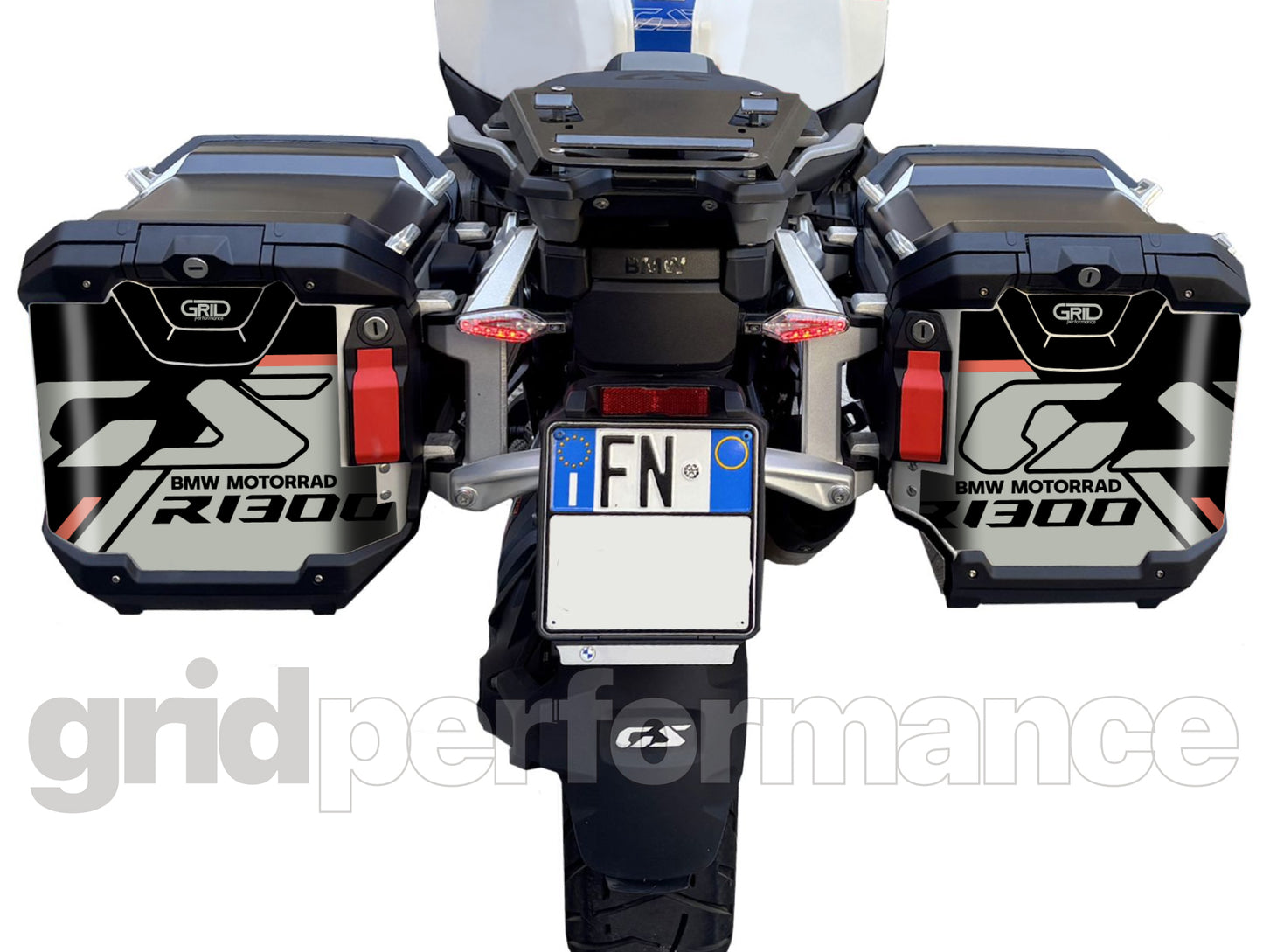 BMW R1300GS Adventure Pannier & Top Box Rear Reflective Decal Sticker (3-3.BRGP)