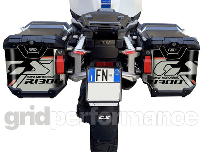 BMW R1300GS Adventure Pannier & Top Box Rear Reflective Decal Sticker (3-3.BRGP)