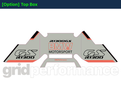 BMW R1300GS Adventure Pannier & Top Box Rear Reflective Decal Sticker (3-3.BRGP)