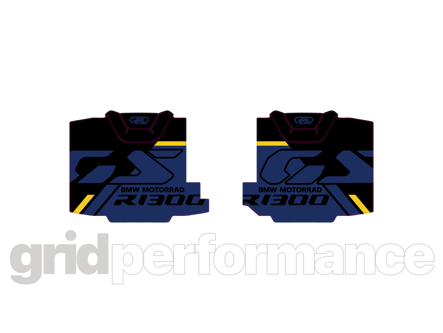 BMW R1300GS Adventure Pannier & Top Box Rear Reflective Decal Sticker (3-5.BBGO)