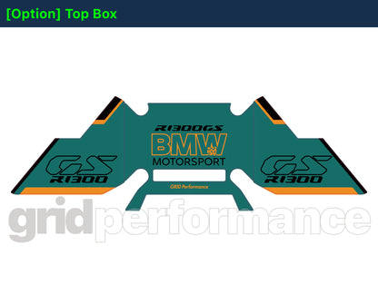 BMW R1300GS Adventure Pannier & Top Box Rear Reflective Decal Sticker (3-4.BBY)