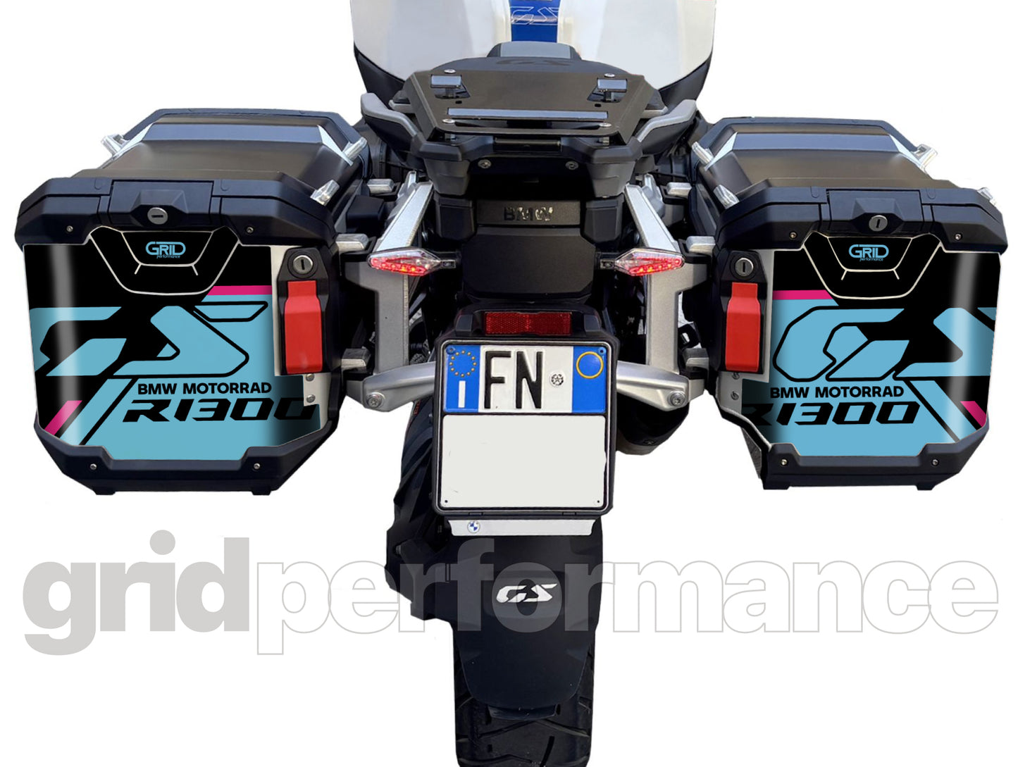 BMW R1300GS Adventure Pannier & Top Box Rear Reflective Decal Sticker (3-6.BSBP)